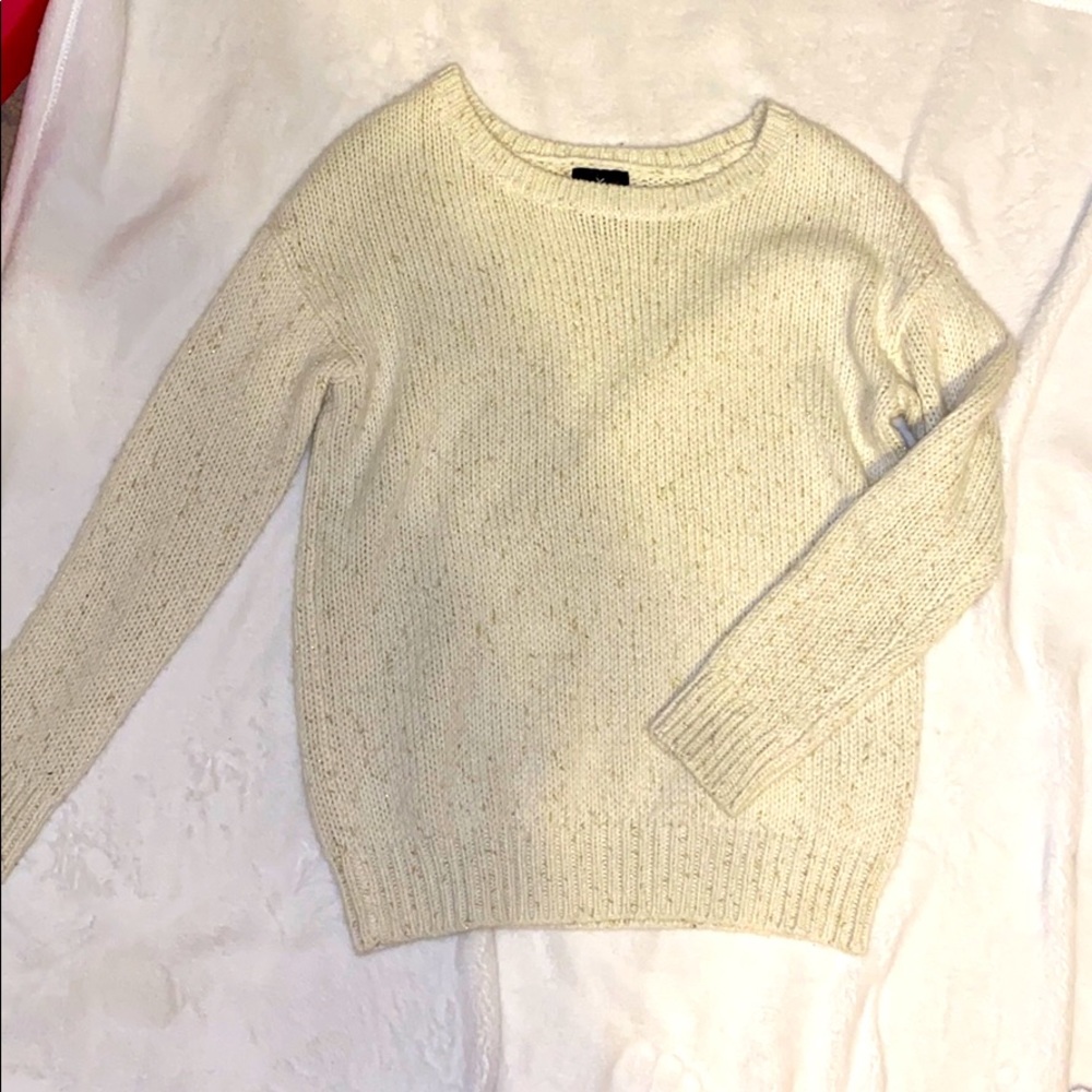 cream sparkly AE sweater - never worn